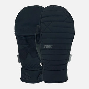 POW Versa Windstopper Flip Mitt 2026 - Black