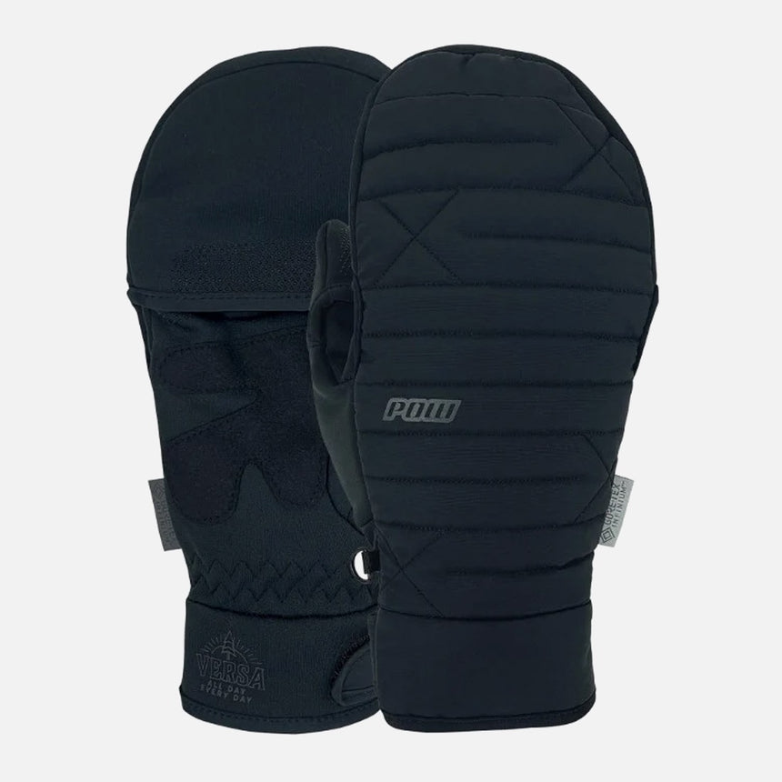 POW Versa Windstopper Flip Mitt 2026 - Black