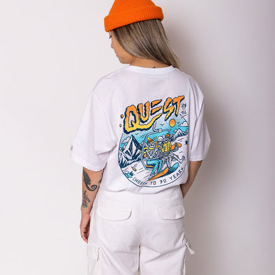 VOLCOM X QUEST Chairlift Tee - White