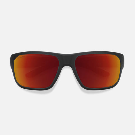 SMITH Arvo Sunglasses - Matte Black/ChromaPop Polarized Red Mirror