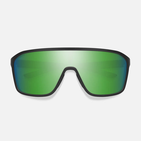 SMITH Boomtown Sunglasses - Matte Black/ChromaPop Polarized Green Mirror
