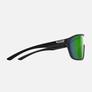 SMITH Boomtown Sunglasses - Matte Black/ChromaPop Polarized Green Mirror
