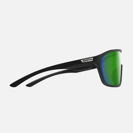 SMITH Boomtown Sunglasses - Matte Black/ChromaPop Polarized Green Mirror