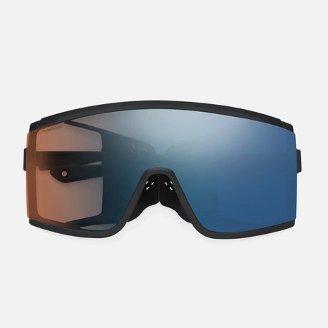 SMITH Pursuit Sunglasses - Matte Black/ChromaPop Glacier Photochromic Copper to Gray with Blue Mirror