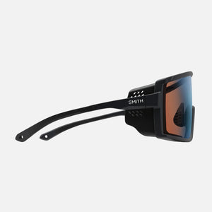 SMITH Pursuit Sunglasses - Matte Black/ChromaPop Glacier Photochromic Copper to Gray with Blue Mirror