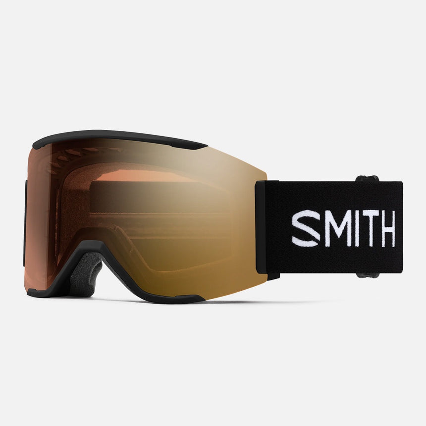 SMITH Squad Mag Low Bridge Goggle 2026 - Black/ChromaPop Pro Photochromic Gold Mirror