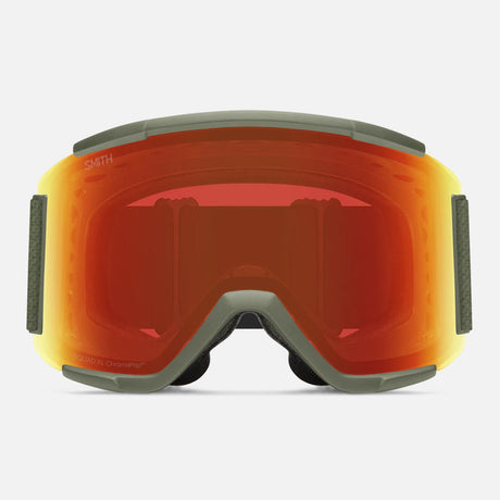 SMITH Squad XL Goggle 2026 - Fatigue Green/ChromaPop Everyday Red Mirror