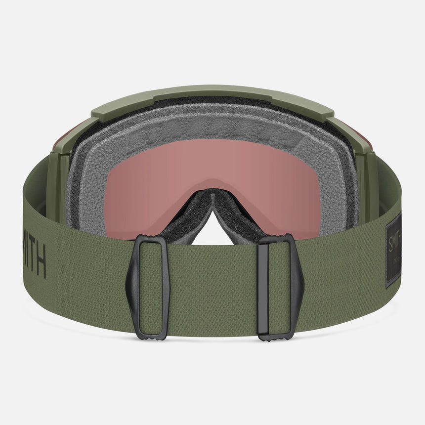 SMITH Squad XL Goggle 2026 - Fatigue Green/ChromaPop Everyday Red Mirror
