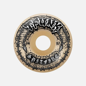 SPITFIRE F4 Radial Full 97DU T-Funk Raw Wheels