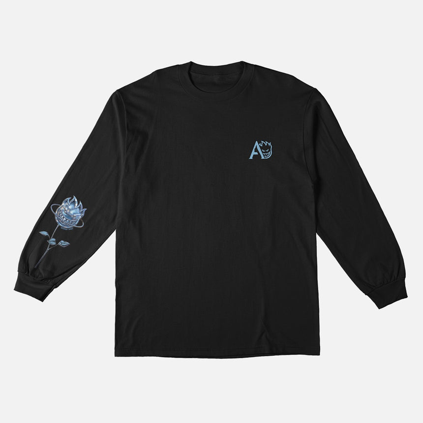 SPITFIRE X April Bighead Rose Long Sleeve Tee - Black