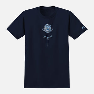 SPITFIRE X April Bighead Rose Tee - Navy