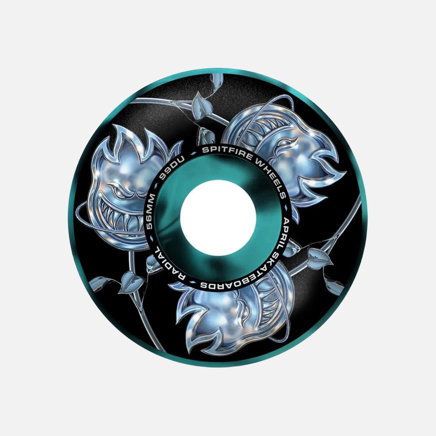 SPITFIRE X April F4 Radial 99DU Bighead Rose Wheels (Black)