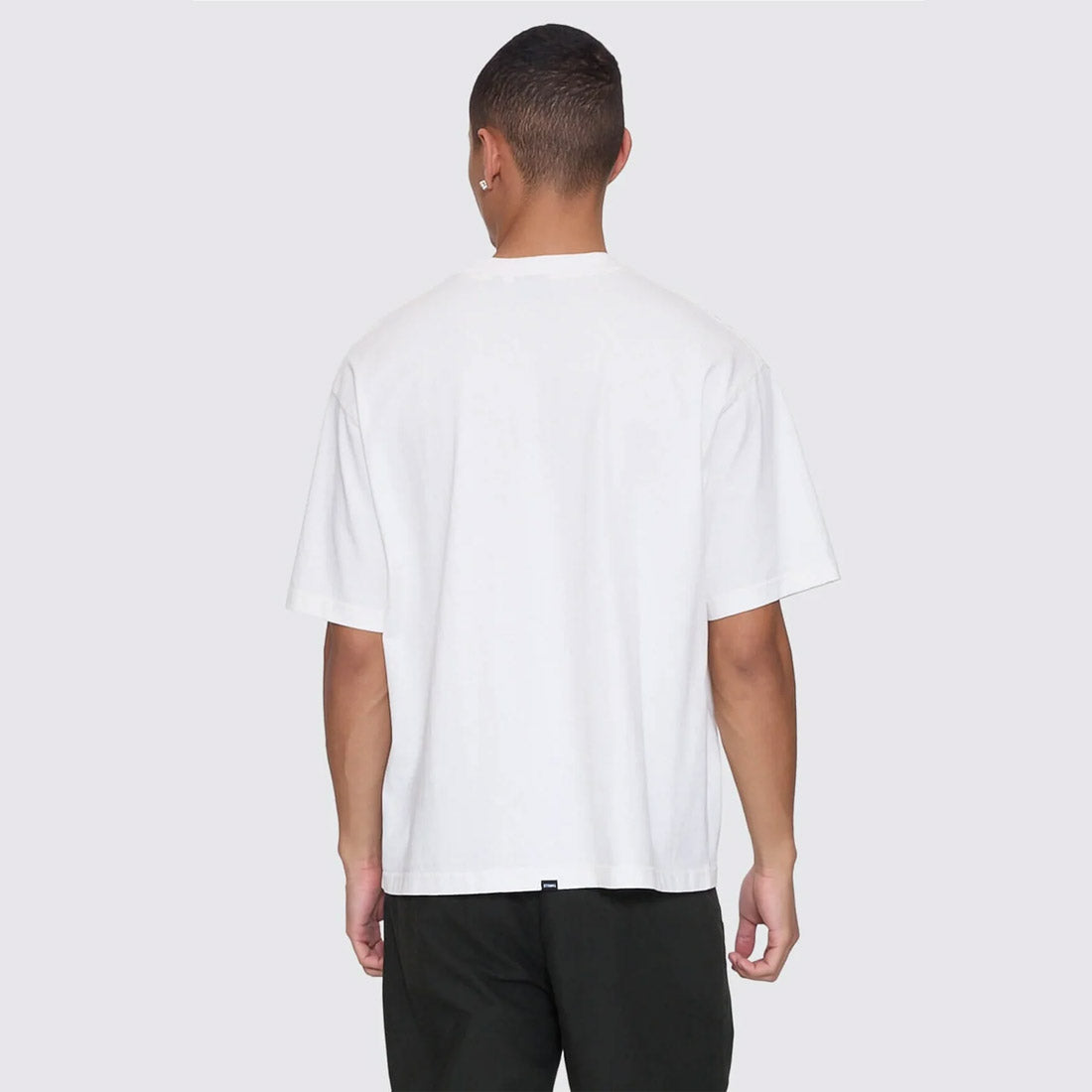 THRILLS Stagger Oversize Box Crop Tee - Dirty White