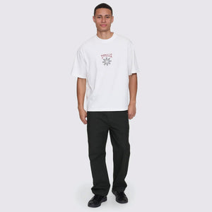 THRILLS Stagger Oversize Box Crop Tee - Dirty White