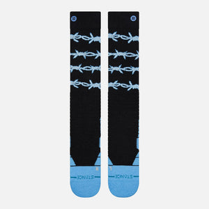 STANCE Barbed Wire Mid Poly Snow Sock - Blue