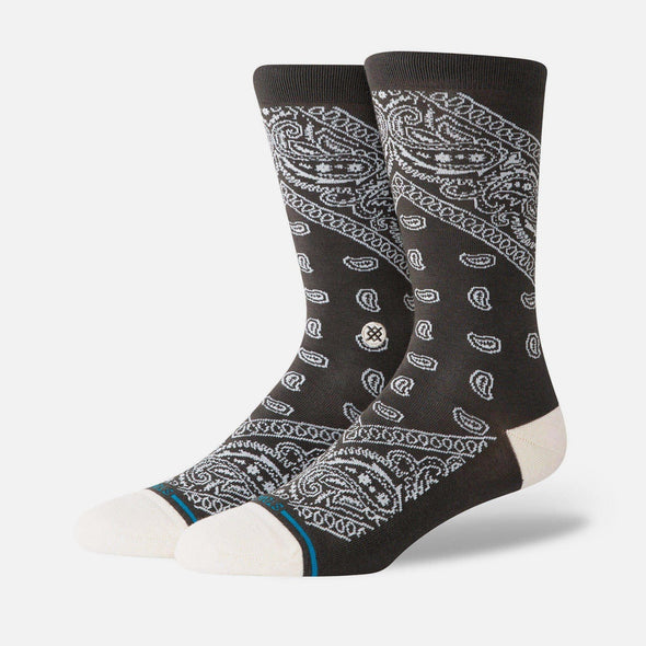 STANCE Barrio Crew Sock - Washed Black