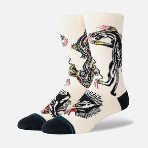 STANCE Battle Crew Sock - Cream