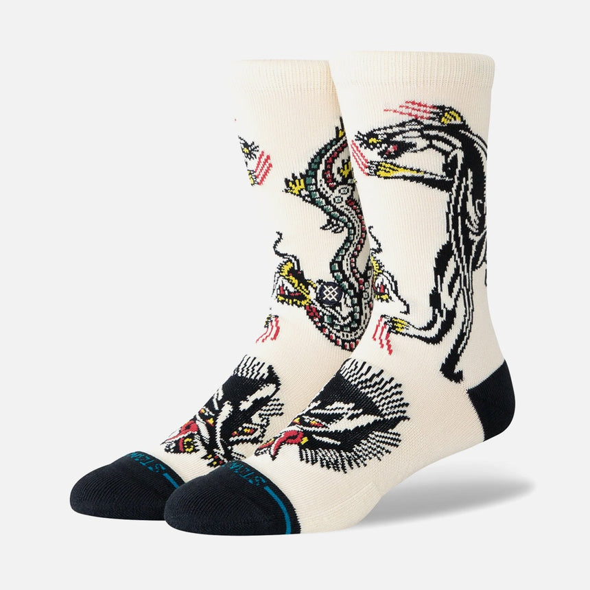 STANCE Battle Crew Sock - Cream