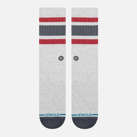 STANCE Boyd Pop Stitch Crew Sock - Heather Grey