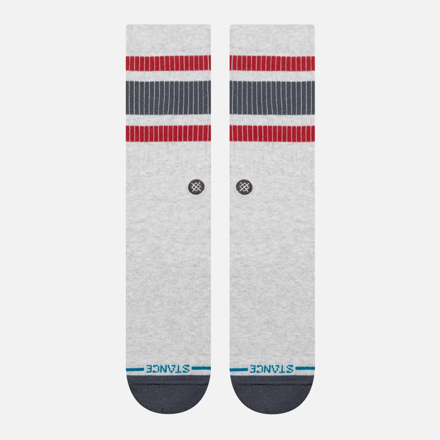 STANCE Boyd Pop Stitch Crew Sock - Heather Grey