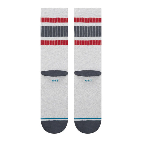 STANCE Boyd Pop Stitch Crew Sock - Heather Grey