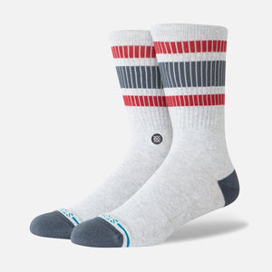 STANCE Boyd Pop Stitch Crew Sock - Heather Grey