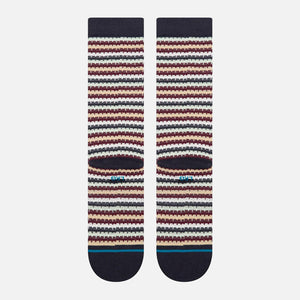 STANCE Chiclets Waffle Knit Crew Sock - Navy