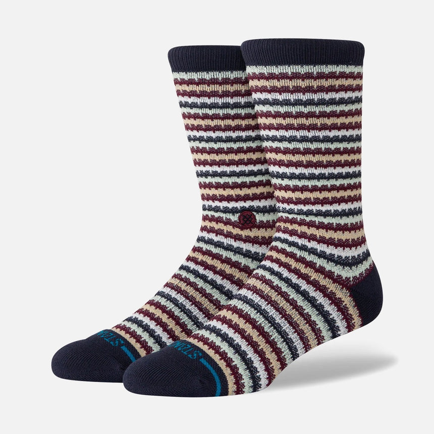 STANCE Chiclets Waffle Knit Crew Sock - Navy
