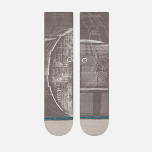 STANCE Star Wars Death Star Crew Sock - Grey