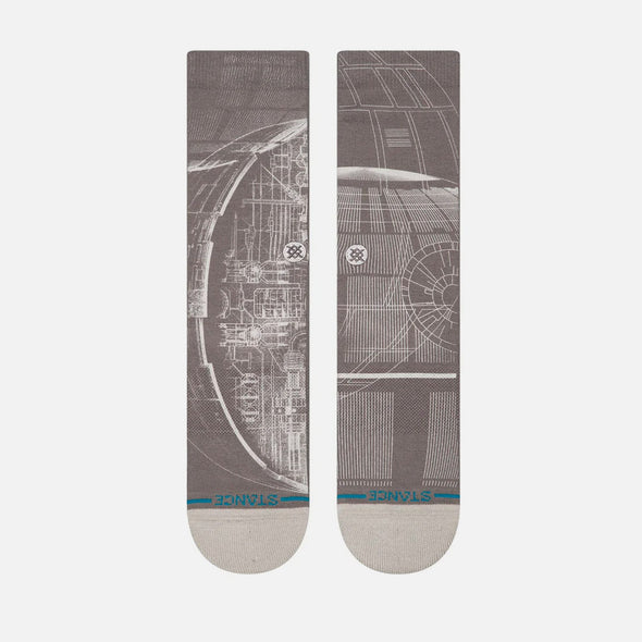 STANCE Star Wars Death Star Crew Sock - Grey
