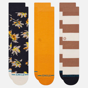 STANCE Equinox Crew Sock 3 Pack - Navy
