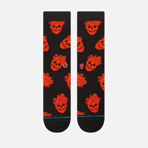 STANCE Fallin In Skull Crew Sock - Black