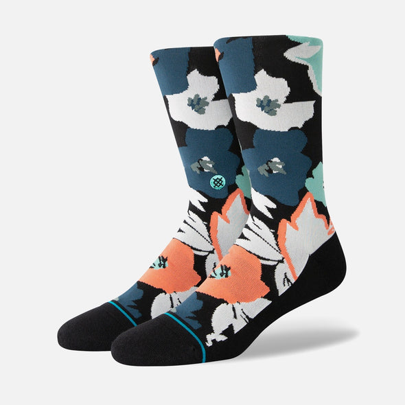 STANCE Flower Beds Crew Sock - Black