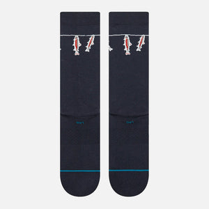 STANCE Gone Fishin Crew Sock - Navy