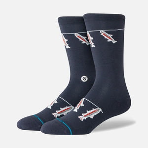 STANCE Gone Fishin Crew Sock - Navy