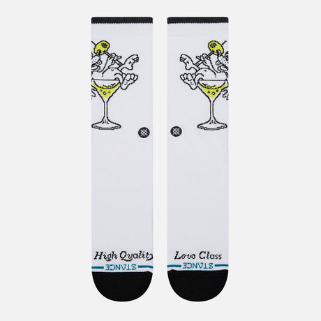 STANCE High Quality Low Class Crew Sock - White