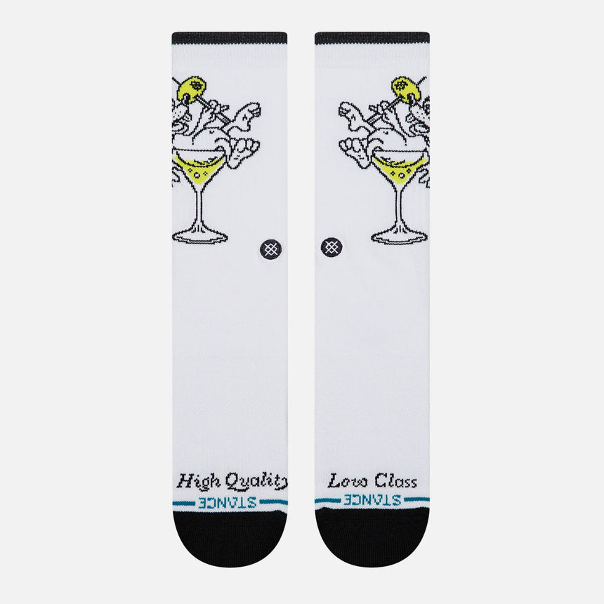 STANCE High Quality Low Class Crew Sock - White