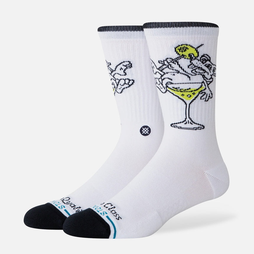 STANCE High Quality Low Class Crew Sock - White