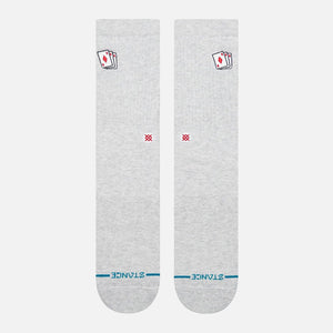 STANCE Hit Me Crew Sock - Heather Grey