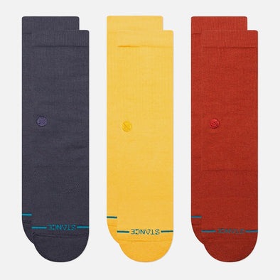 STANCE Icon 3 Pack Sock - Navy