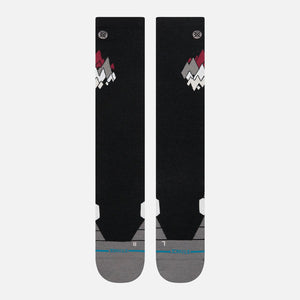 STANCE Peaks Ultralight Wool Snow Sock - Black