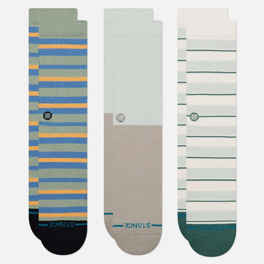 STANCE Prep Stripe Sock 3 Pack - Pale Blue