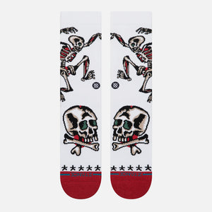 STANCE Skeleton Crew Sock - White