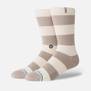 STANCE Stacked Up Crew Sock - String Grey