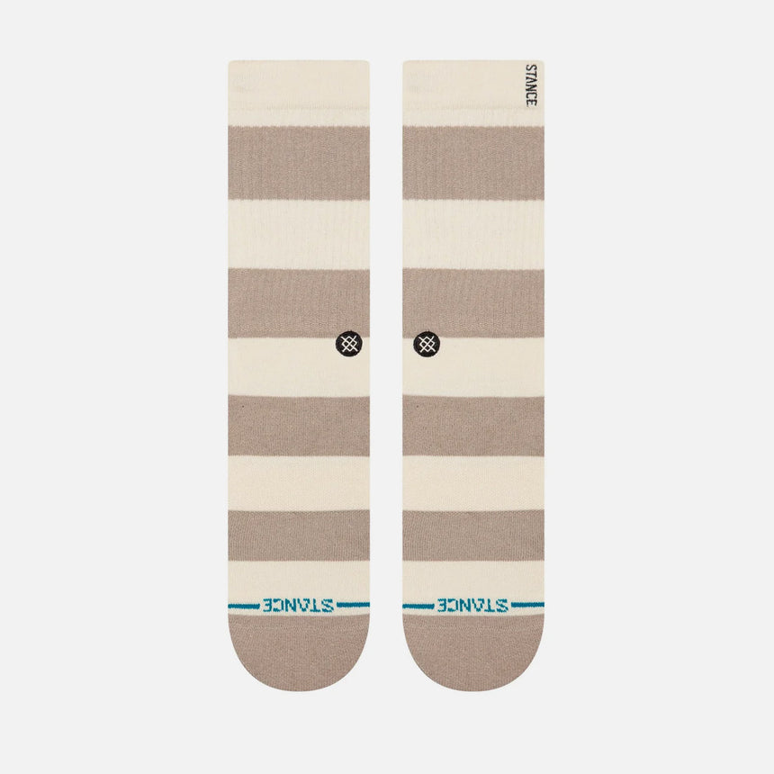 STANCE Stacked Up Crew Sock - String Grey
