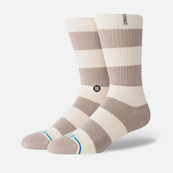 STANCE Stacked Up Crew Sock - String Grey