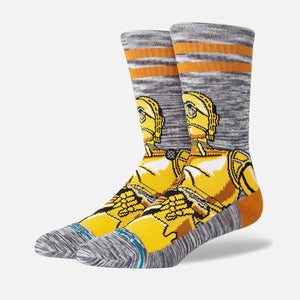 STANCE Star Wars C3PO Crew Sock - Gold