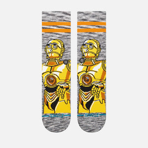 STANCE Star Wars C3PO Crew Sock - Gold