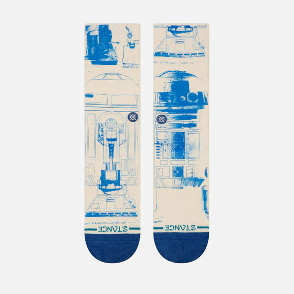STANCE Star Wars R2 D2 Crew Sock - Canvas