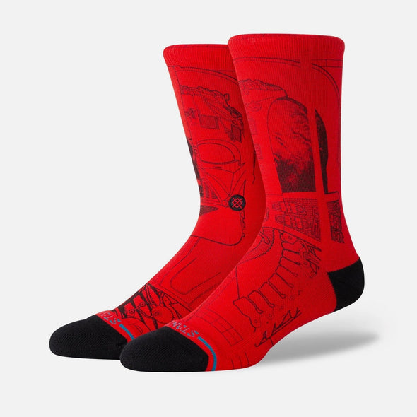 STANCE Star Wars Vader Crew Sock - Red